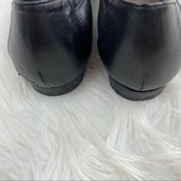 AGL Leather & Patent Leather Buckle Ballet Flats - Picture 7 of 11